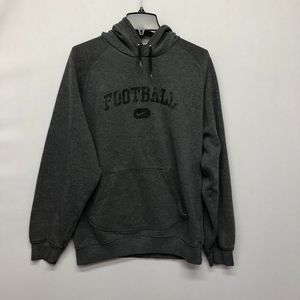 Vintage Nike Men Football Pullover Hoodie Sweatshirt Size Large Gray B220 -20